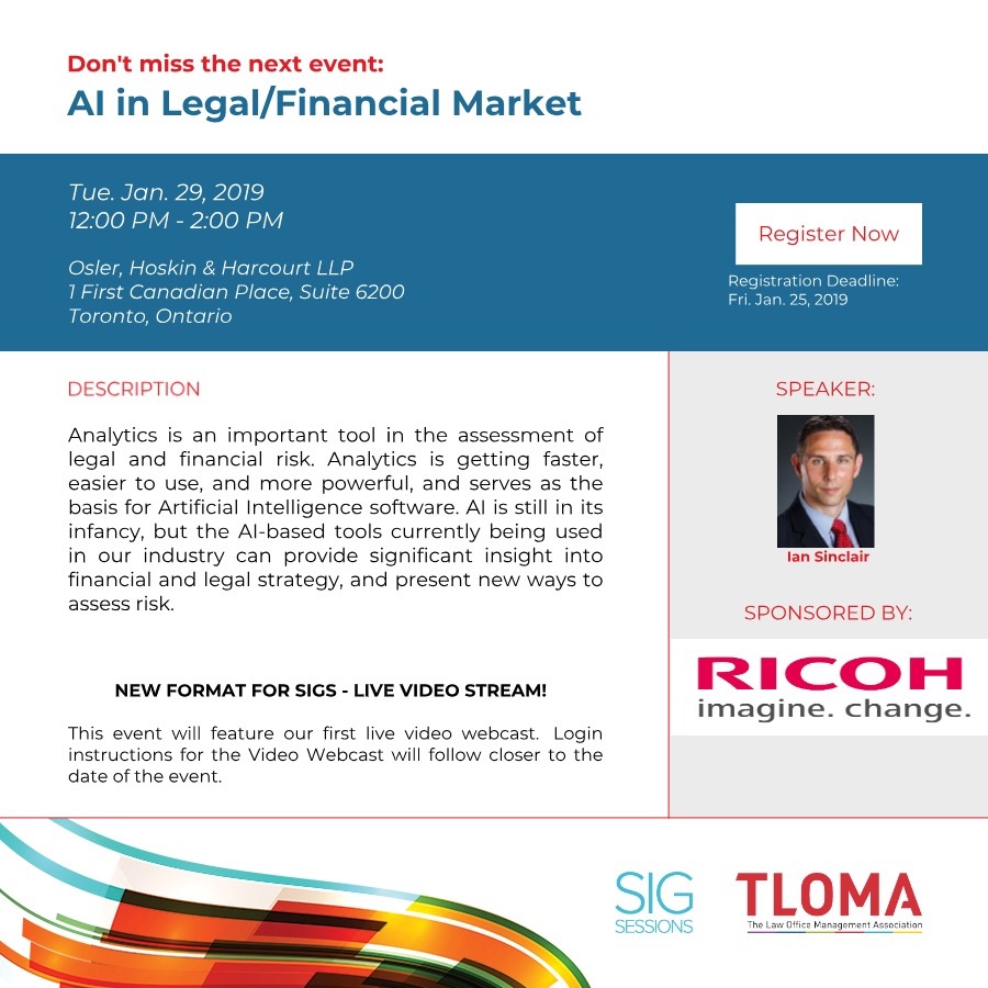 Ricoh - Red Carpet Sponsorship - Finance SIG - January 29, 2019