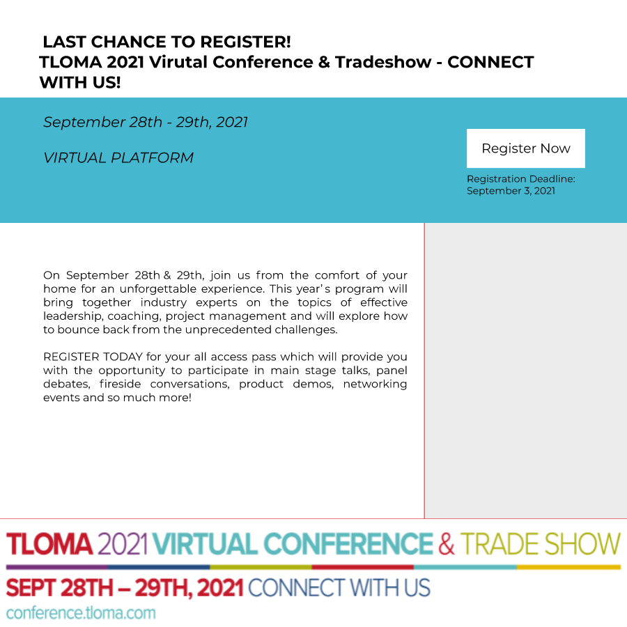Interruption Ad - TLOMA -Conference - Sept. 28 + 29