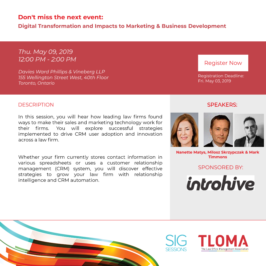 Introhive - Red Carpet Event - Digital Transformation et al - May 9, 2019
