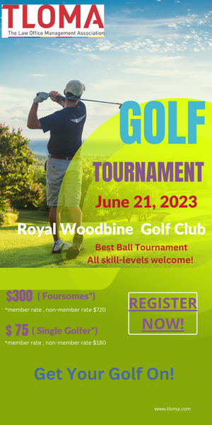 Golf Tournament - 1/2 page ad HalfPage