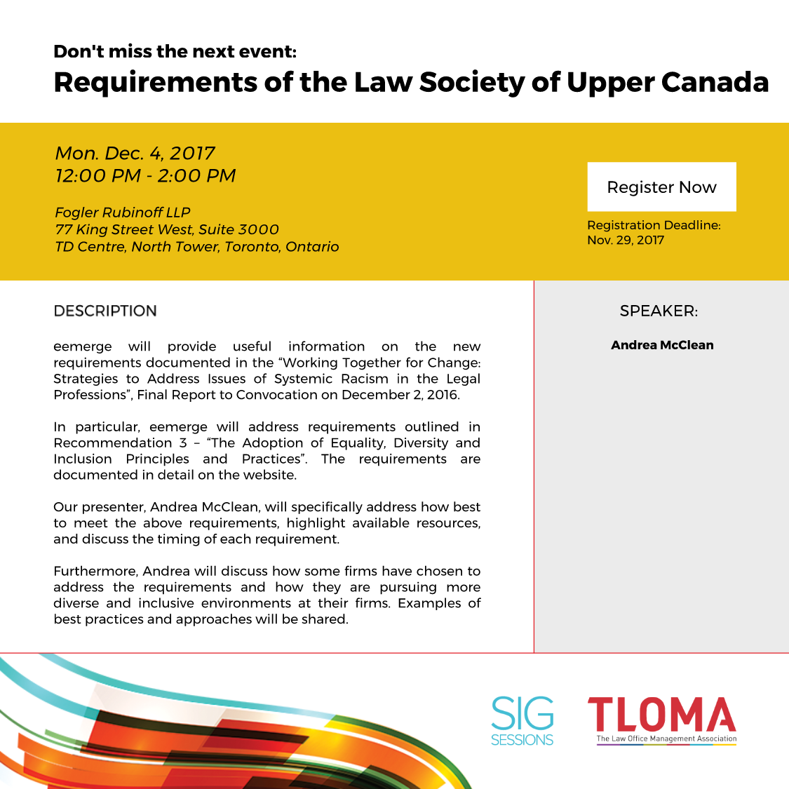 Requirements of the Law Society of Upper Canada