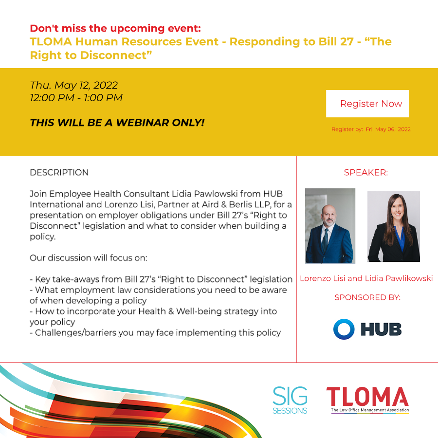 Hub International - Interruption Ad - HR SIG - May 12, 2022