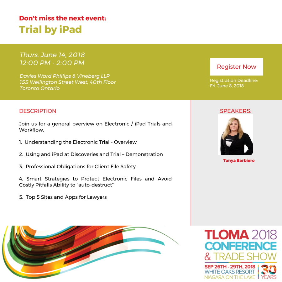 Interruption Ad - TLOMA - Trial by iPad - June 14, 2018