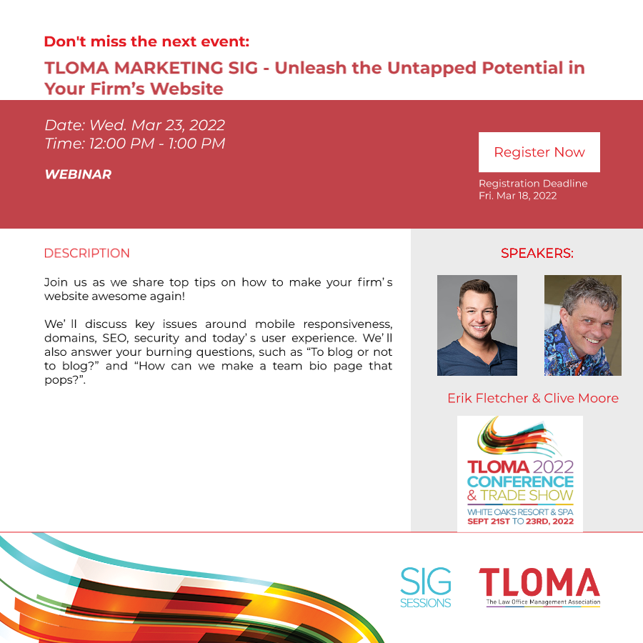 TLOMA Marketing SIG - March 23, 2022