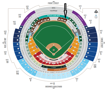 Rogers Centre - seating plan.