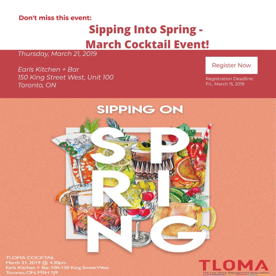 TLOMA Interruption Ad - Sipping Into Spring - March 21, 2019