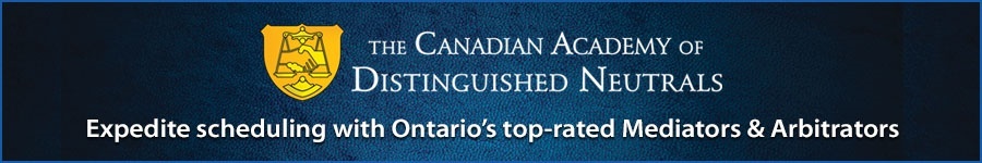 Canadian Academy of Distinguished Neutrals - leaderboard ad - 3 months - Oct/Nov/Dec 2022 Leaderboard