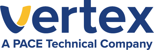 Vertex, A Pace Technical Solution Logo